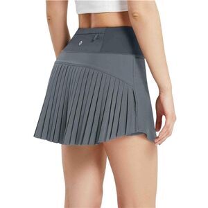 BALEAF brand gray athletic pleated tennis skort Grey Pleated Athletic Skort NWT